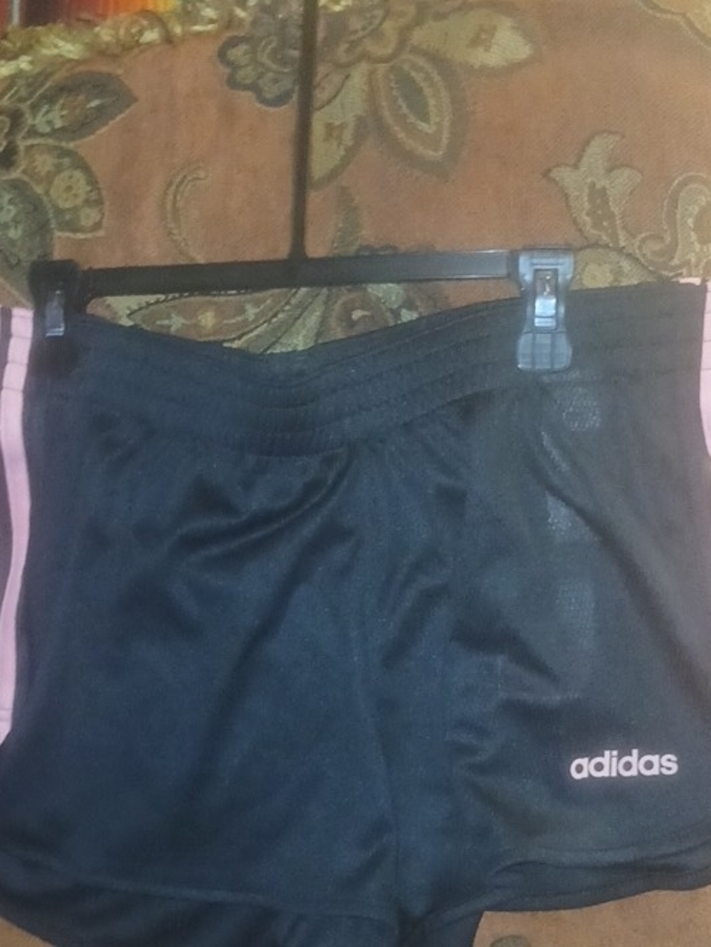 adidas Athletic Shorts in Black & Pink Size Medium NWT